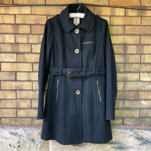 Tulle Belted A-line Coat